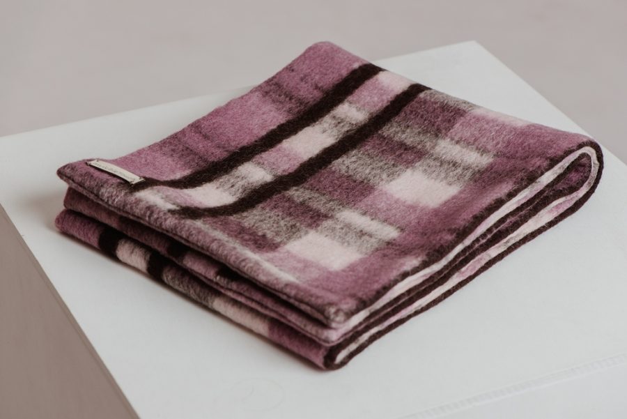"Sweet Lilac" wider wool scarf