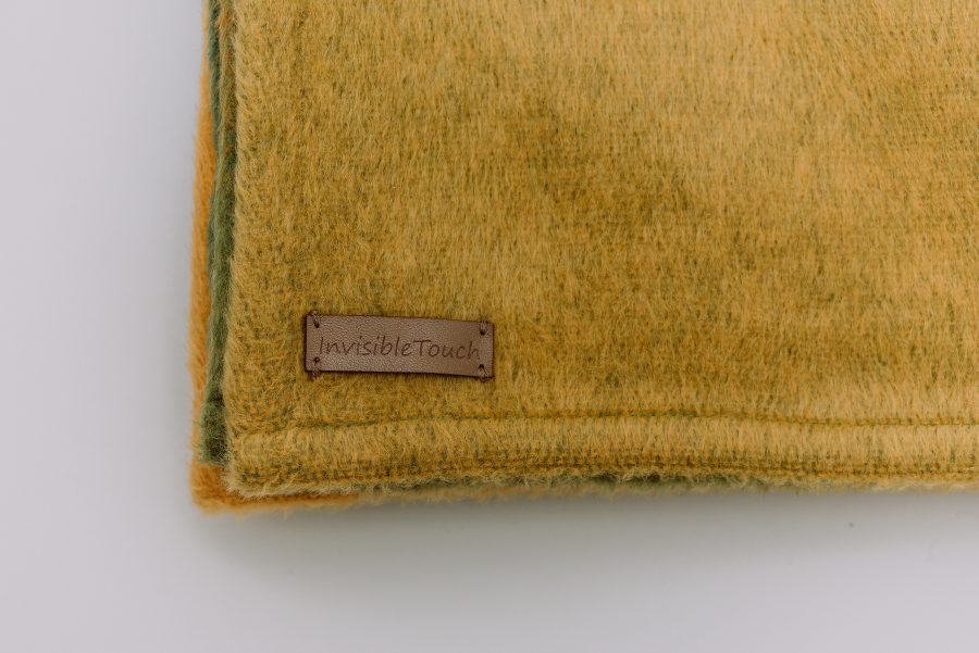 “Magic Sea of green” soft wool blanket - Image 2