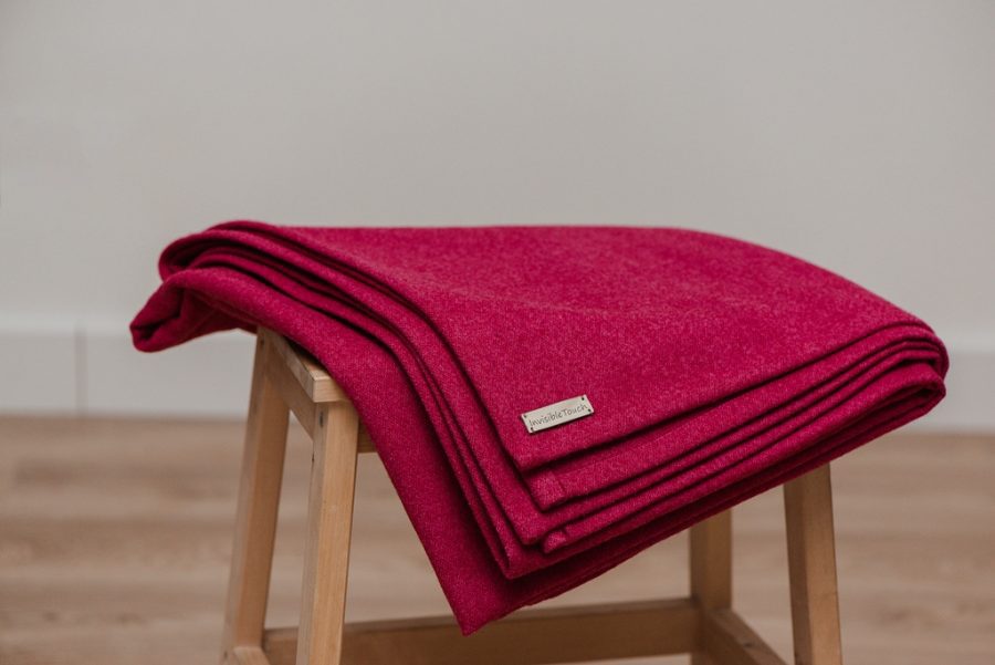 NEW “Pink dream” wool blanket