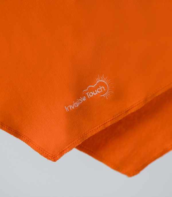 Handmade “Orange smile” soft cotton unique scarf