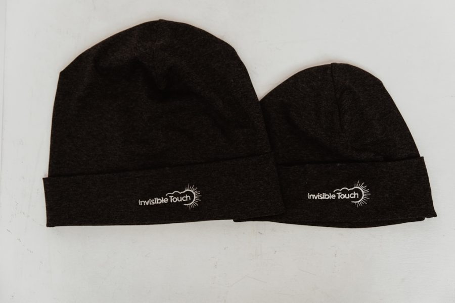 Handmad"Black fluff" soft and comfy thin cotton beanie