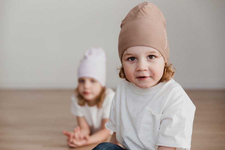 NEW "Coffee Mocha" soft and comfy cotton kid beanie - Image 3